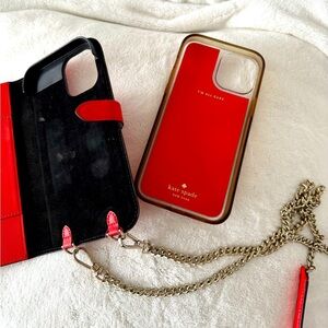 Kate Spade iPhone 12  Leather Magnetic Wrap Folio Protective Case